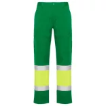 HV9300 - Pantaloni de lucru  - NAOS - [Verde gradina/Galben fluorescent]