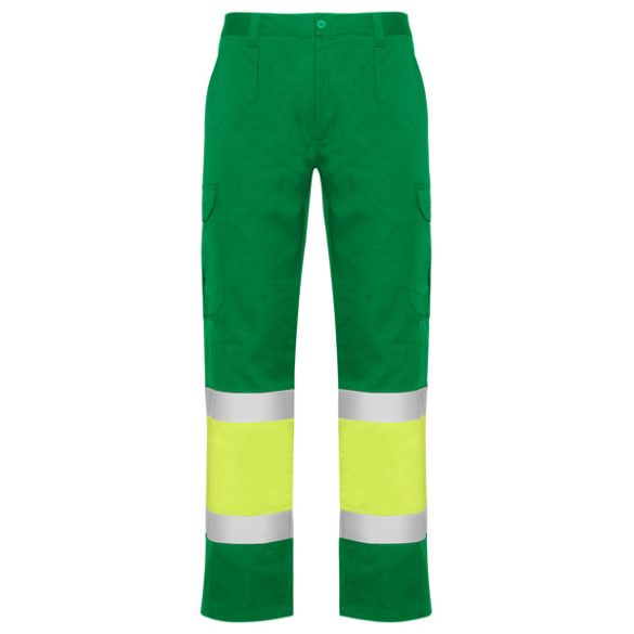 HV9300 - Pantaloni de lucru  - NAOS - [Verde gradina/Galben fluorescent]