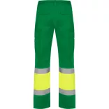 HV9300 - Pantaloni de lucru  - NAOS - [Verde gradina/Galben fluorescent]