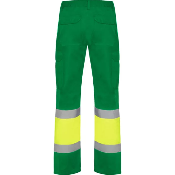 HV9300 - Pantaloni de lucru  - NAOS - [Verde gradina/Galben fluorescent]