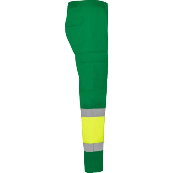 HV9300 - Pantaloni de lucru  - NAOS - [Verde gradina/Galben fluorescent]