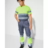 HV9300 - Pantaloni de lucru  - NAOS - [Verde gradina/Galben fluorescent]