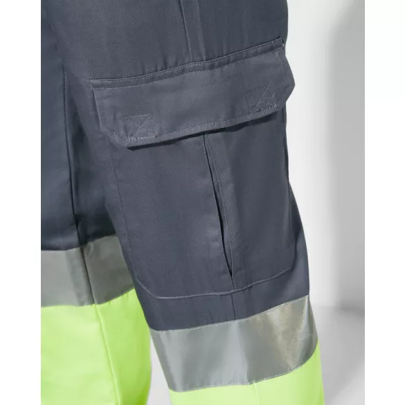 HV9300 - Pantaloni de lucru  - NAOS - [Verde gradina/Galben fluorescent]