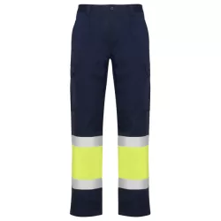   HV9300 - Pantaloni de lucru  - NAOS - [Bleumarin/Galben fluorescent]
