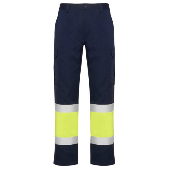 HV9300 - Pantaloni de lucru  - NAOS - [Bleumarin/Galben fluorescent]