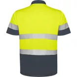 HV9302 - Tricou polo tehnic - POLARIS - [Plumb/Galben fluorescent]