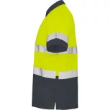 HV9302 - Tricou polo tehnic - POLARIS - [Plumb/Galben fluorescent]