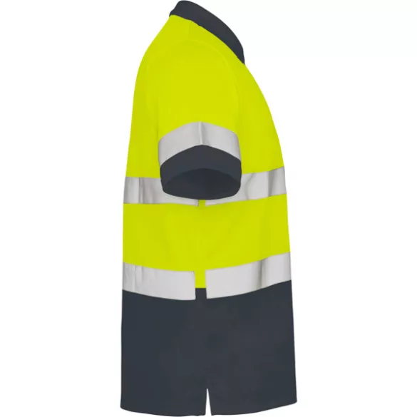 HV9302 - Tricou polo tehnic - POLARIS - [Plumb/Galben fluorescent]
