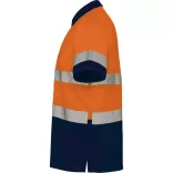 HV9302 - Tricou polo tehnic - POLARIS - [Bleumarin/Portocaliu fluorescent]