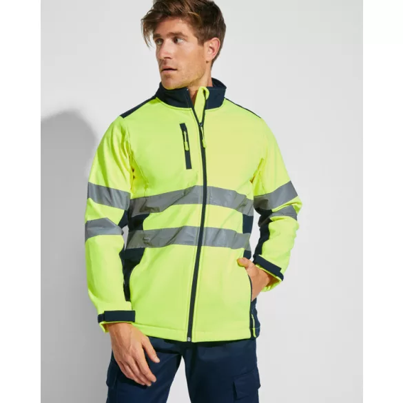 HV9303 - Soft shell bicolor - ANTARES - [Bleumarin/Portocaliu fluorescent]