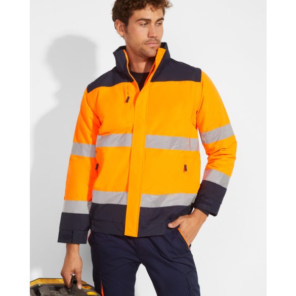 HV9304 - Geaca parka - EPSYLON - [Plumb/Galben fluorescent]