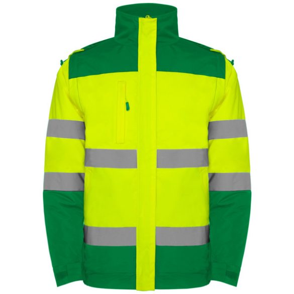 HV9304 - Geaca parka - EPSYLON - [Verde gradina/Galben fluorescent]