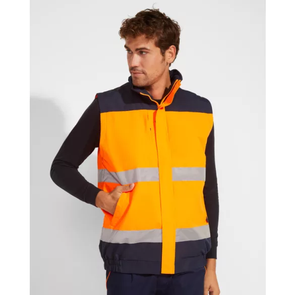 HV9304 - Geaca parka - EPSYLON - [Bleumarin/Portocaliu fluorescent]