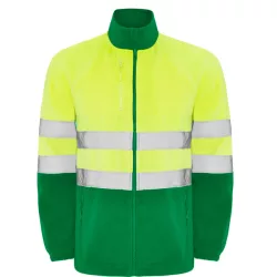   HV9305 - Jacheta din polar - ALTAIR - [Verde gradina/Galben fluorescent]