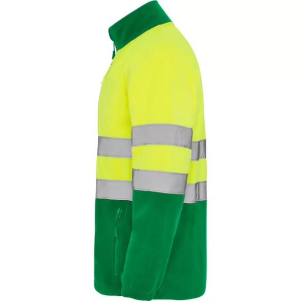 HV9305 - Jacheta din polar - ALTAIR - [Verde gradina/Galben fluorescent]
