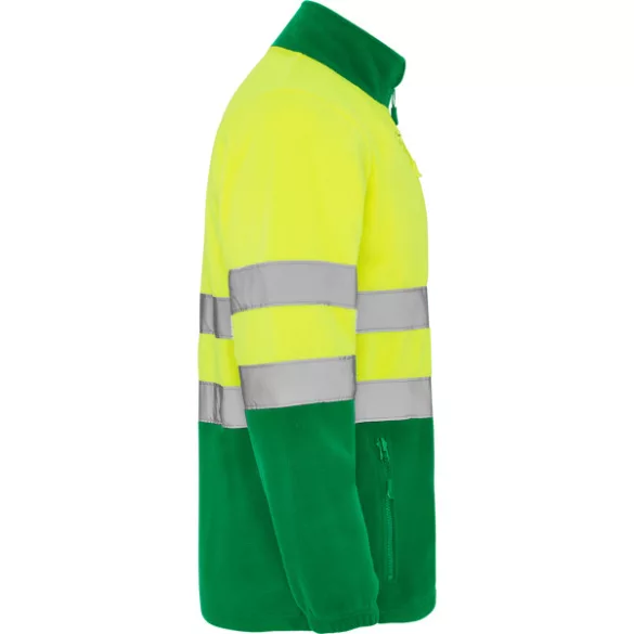 HV9305 - Jacheta din polar - ALTAIR - [Verde gradina/Galben fluorescent]