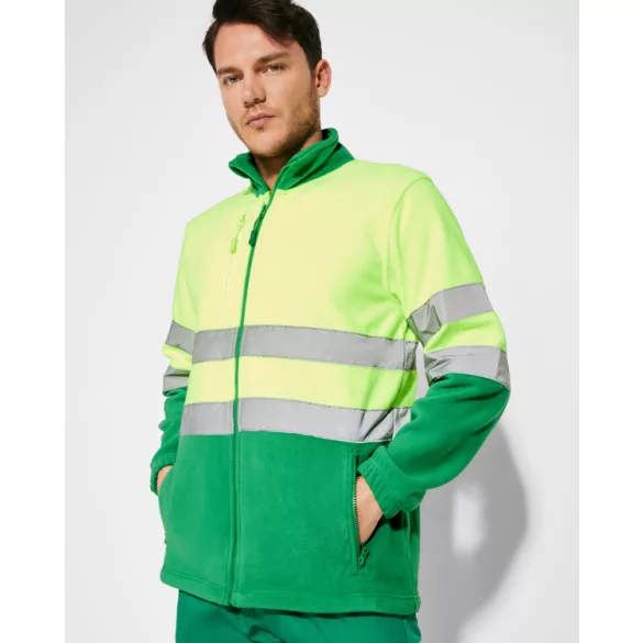 HV9305 - Jacheta din polar - ALTAIR - [Bleumarin/Galben fluorescent]