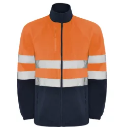   HV9305 - Jacheta din polar - ALTAIR - [Bleumarin/Portocaliu fluorescent]