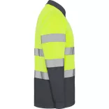 HV9306 - Tricou polo tehnic - POLARIS L/S - [Plumb/Galben fluorescent]