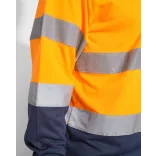 HV9306 - Tricou polo tehnic - POLARIS L/S - [Plumb/Galben fluorescent]