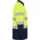 HV9306 - Tricou polo tehnic - POLARIS L/S - [Bleumarin/Galben fluorescent]
