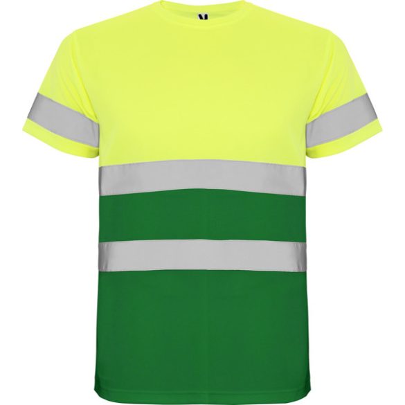 HV9310 - Tricou tehnic cu maneca scurta - DELTA - [Verde gradina/Galben fluorescent]