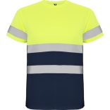 HV9310 - Tricou tehnic cu maneca scurta - DELTA - [Bleumarin/Galben fluorescent]