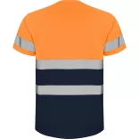 HV9310 - Tricou tehnic cu maneca scurta - DELTA - [Bleumarin/Portocaliu fluorescent]