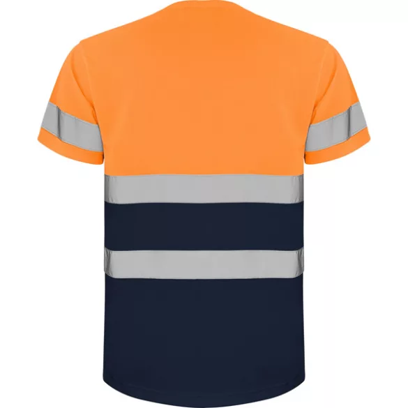 HV9310 - Tricou tehnic cu maneca scurta - DELTA - [Bleumarin/Portocaliu fluorescent]