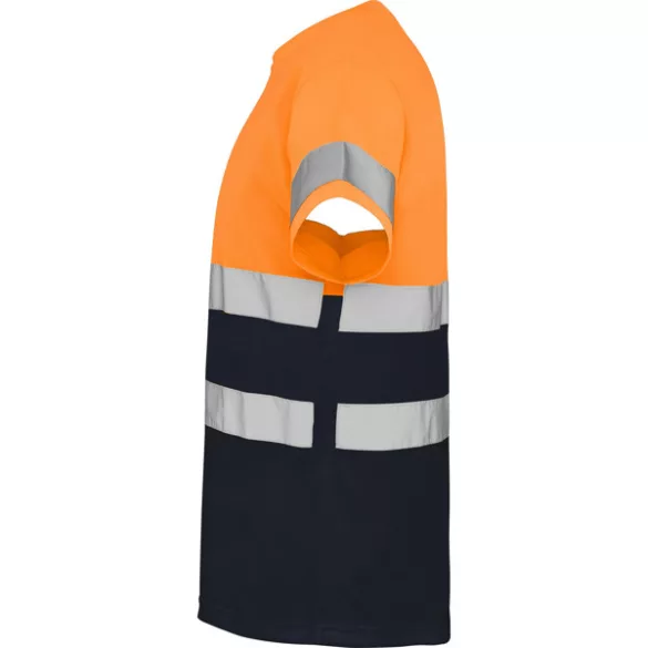 HV9310 - Tricou tehnic cu maneca scurta - DELTA - [Bleumarin/Portocaliu fluorescent]