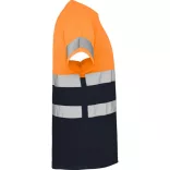 HV9310 - Tricou tehnic cu maneca scurta - DELTA - [Bleumarin/Portocaliu fluorescent]