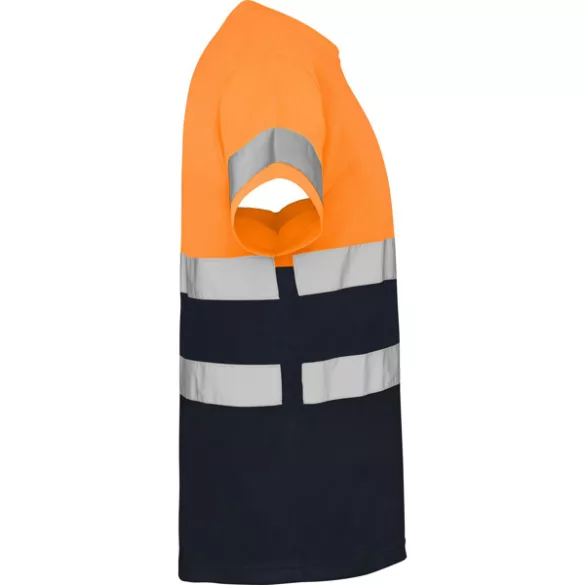 HV9310 - Tricou tehnic cu maneca scurta - DELTA - [Bleumarin/Portocaliu fluorescent]