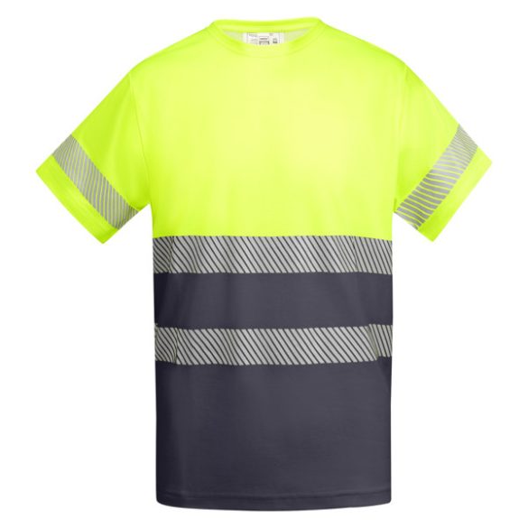 HV9317 - Tricou tehnic cu maneci scurte - TAURI - [Plumb/Galben fluorescent]