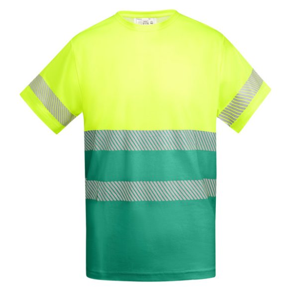 HV9317 - Tricou tehnic cu maneci scurte - TAURI - [Verde gradina/Galben fluorescent]