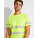 HV9317 - Tricou tehnic cu maneci scurte - TAURI - [Bleumarin/Galben fluorescent]