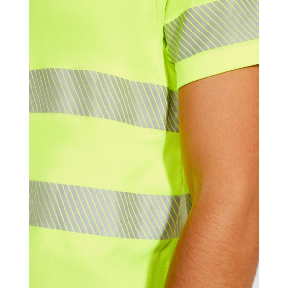 HV9317 - Tricou tehnic cu maneci scurte - TAURI - [Bleumarin/Galben fluorescent]