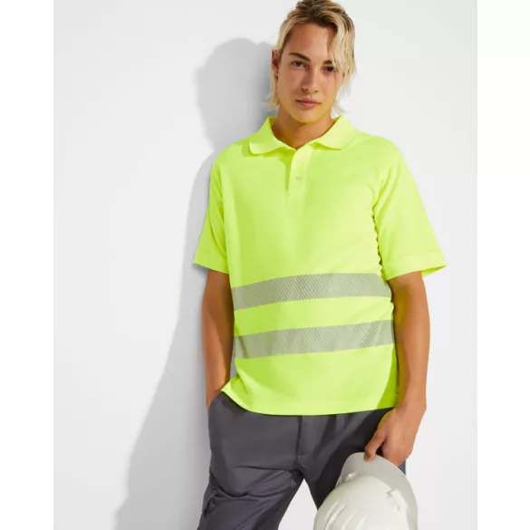 HV9318 - Tricou tehnic polo cu maneci scurte - ATRIO - [Galben fluorescent]
