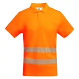 HV9318 - Tricou tehnic polo cu maneci scurte - ATRIO - [Portocaliu fluorescent]
