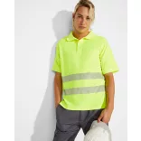 HV9318 - Tricou tehnic polo cu maneci scurte - ATRIO - [Portocaliu fluorescent]