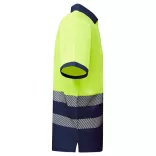 HV9318 - Tricou tehnic polo cu maneci scurte - ATRIO - [Bleumarin/Galben fluorescent]