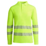 HV9319 - Tricou tehnic polo cu maneci lungi - ATRIO LS - [Galben fluorescent]