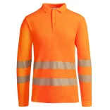 HV9319 - Tricou tehnic polo cu maneci lungi - ATRIO LS - [Portocaliu fluorescent]