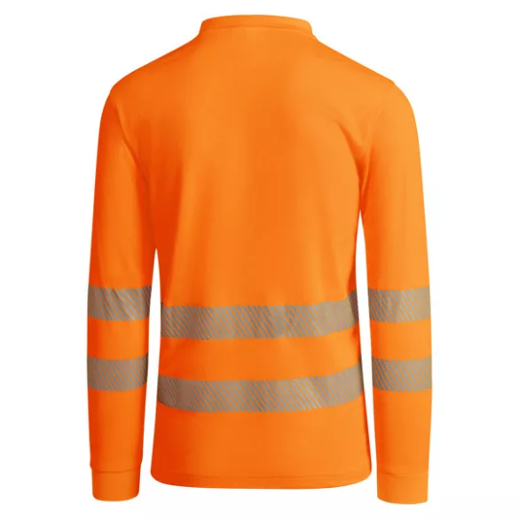 HV9319 - Tricou tehnic polo cu maneci lungi - ATRIO LS - [Portocaliu fluorescent]