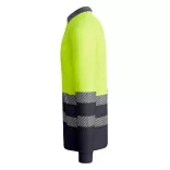 HV9319 - Tricou tehnic polo cu maneci lungi - ATRIO LS - [Plumb/Galben fluorescent]
