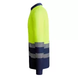 HV9319 - Tricou tehnic polo cu maneci lungi - ATRIO LS - [Bleumarin/Galben fluorescent]