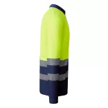 HV9319 - Tricou tehnic polo cu maneci lungi - ATRIO LS - [Bleumarin/Galben fluorescent]
