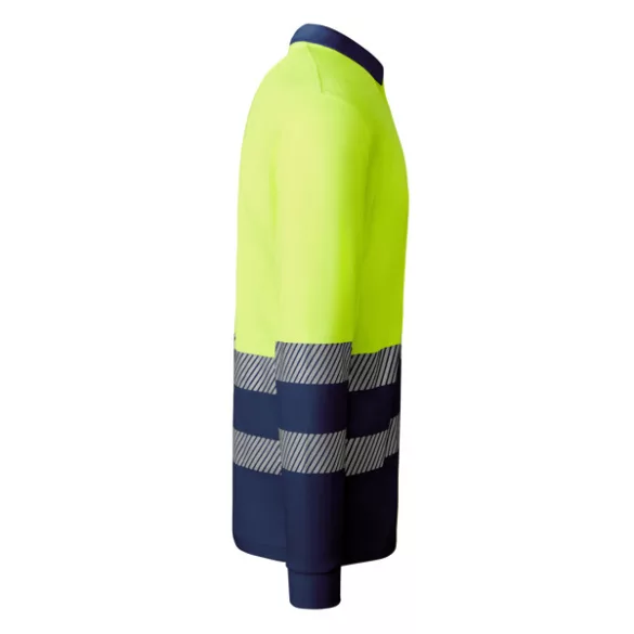 HV9319 - Tricou tehnic polo cu maneci lungi - ATRIO LS - [Bleumarin/Galben fluorescent]