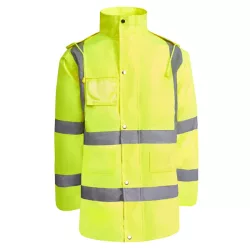   HV9320 - Geaca parka reflectorizanta - MERAK - [Galben fluorescent]