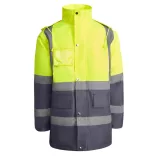HV9320 - Geaca parka reflectorizanta - MERAK - [Plumb/Galben fluorescent]