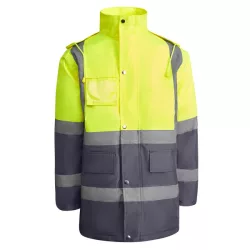   HV9320 - Geaca parka reflectorizanta - MERAK - [Plumb/Galben fluorescent]
